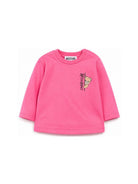 T-shirt per neonata Moschino Kids fucsia con dettaglio Teddy Bear MNO014LAA58 51450 MOSCHINO KIDS 