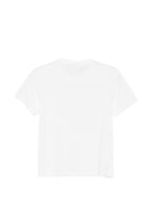 T-shirt da donna MC2 Saint Barth bianca con dettaglio logo animalier EMI0001 00298L MC2 ST. BARTH 