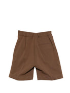 Shorts per bambino Paolo Pecora Kids marrone con bottoni PP4245 CAFFE PAOLO PECORA KIDS 