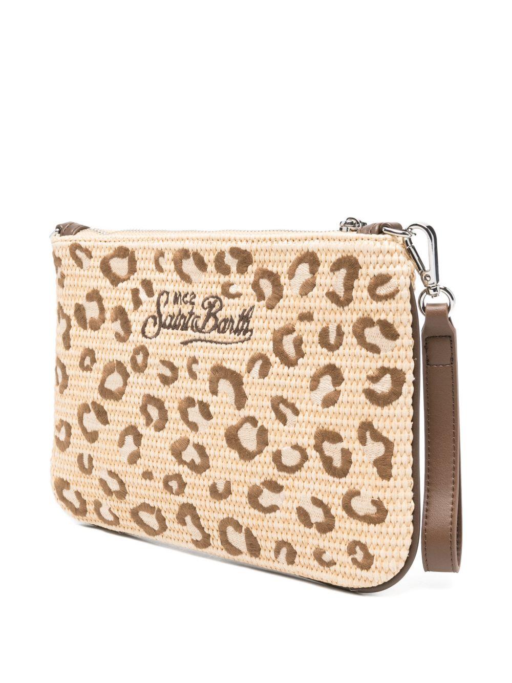 Borsa Parisienne MC2 Saint Barth beige con stampa animalier PAR0021 00349L MC2 ST. BARTH KIDS 