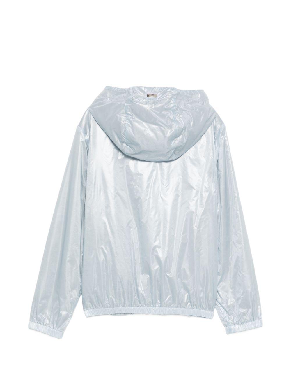 Giubbino per bambina Herno Kids argento con chiusura zip GI000027X12017Z 9029 HERNO KIDS 