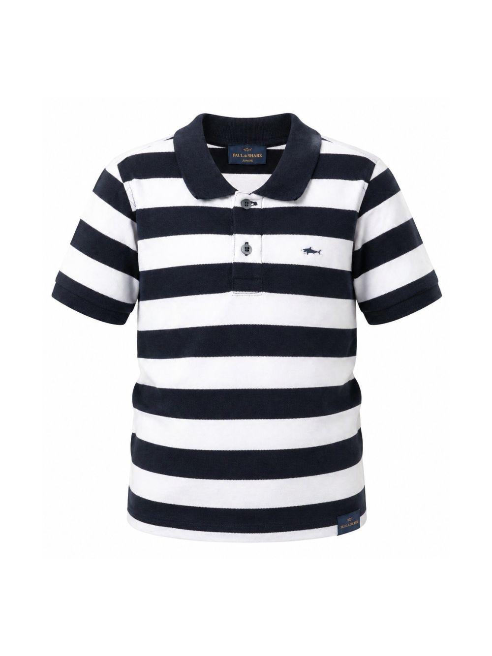 Polo per bambino Paul & Shark Junior blu scuro con colletto WUM00BLEB04 80161 PAUL & SHARK KIDS 