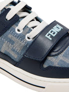 Sneakers per bambino Fendi Kids blu con motivo FF JMR476 AUHF F1T0N FENDI KIDS 