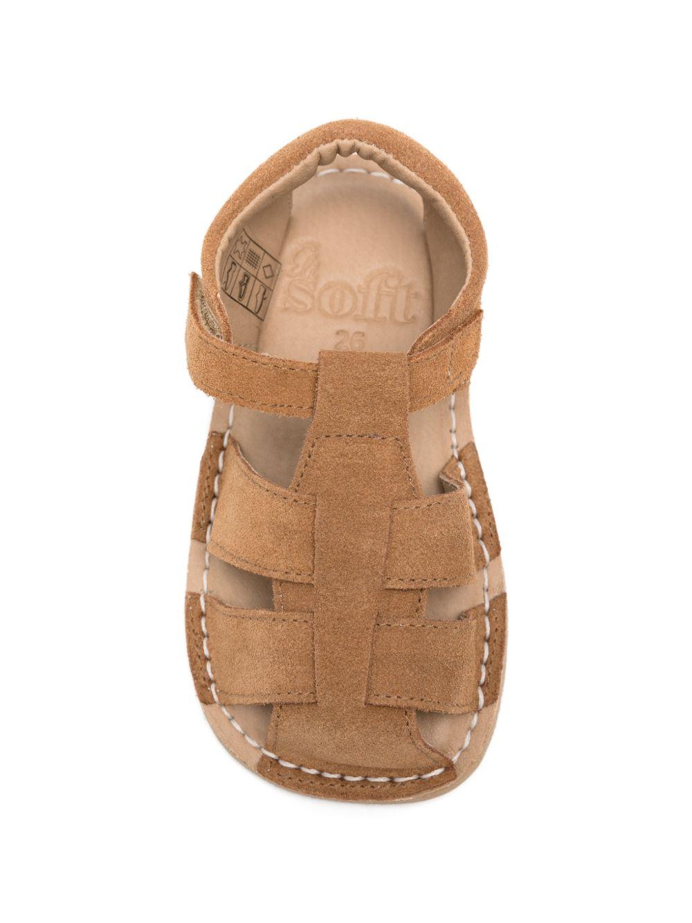 Sandali per bambino Eli1957 marrone con chiusura a strappo 16718AN MUSCADE Eli Kids 