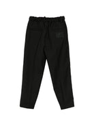 Pantaloni per bambino Roberto Cavalli Kids neri con vita elasticizzata CBP26122PA BLACK ROBERTO CAVALLI KIDS 