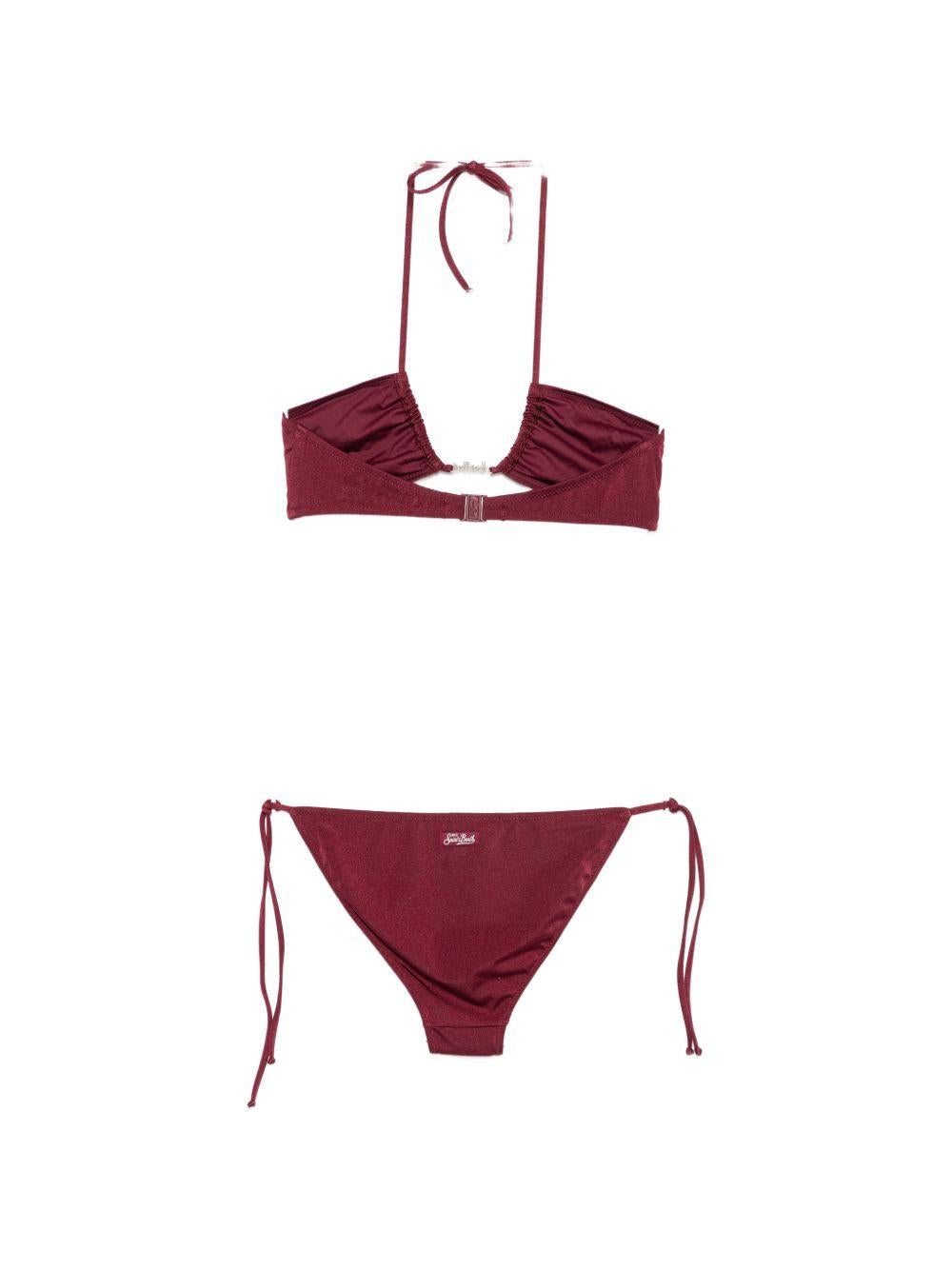 Bikini per donna MC2 Saint Barth bordeaux con chiusura con laccetti VIR0012 08627L MC2 ST. BARTH 