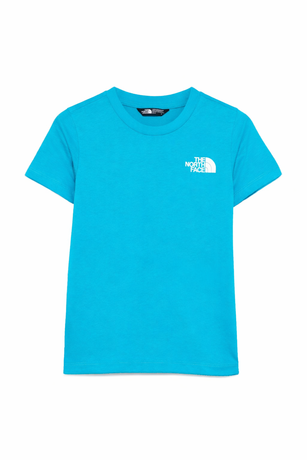 T-shirt per bambini The North Face Kids azzurra con logo sul davanti NF0A87T4 D7R1 THE NORTH FACE KIDS 