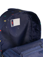 Zaino per bambini Polo Ralph Lauren Kids blu con motivo Polo Pony all-over 9AR153 BCV Ralph Lauren kids 