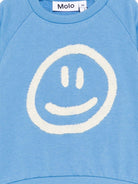 Felpa per neonato Molo blu con ricamo smile sul davanti 6S26J203 5615 MOLO KIDS 