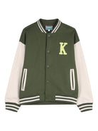 Giacca per bambino Kenzo Kids verde con design a inserti K61626 64B KENZO KIDS 