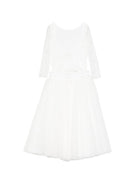 Completo body e gonna per bambina Colorichiari bianco con applicazione fiore FL208395 4970a 1515 COLORICHIARI KIDS 