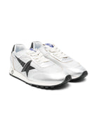 Sneakers per bambino Golden Goose Kids Running Marathon argento con lacci F00335F006719 60246 GOLDEN GOOSE KIDS 
