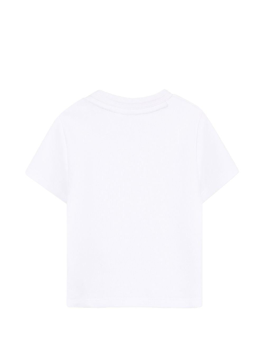 T-shirt per neonato Boss Kidswear bianco con logo sul davanti J52885 10P BOSS KIDS 
