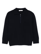 Felpa per bambino Paolo Pecora Kids blu con mezza zip PP4097 BLU PAOLO PECORA KIDS 