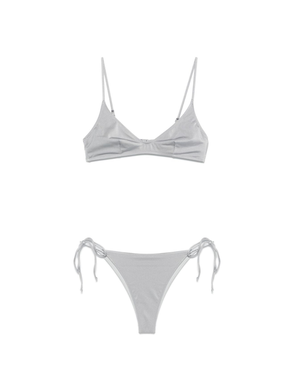 Bikini per donna MC2 Saint Barth grigio con dettaglio glitterato P25MC2MRL0001 00148H MC2 ST. BARTH 