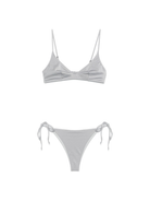 Bikini per donna MC2 Saint Barth grigio con dettaglio glitterato P25MC2MRL0001 00148H MC2 ST. BARTH 