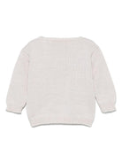 Cardigan per neonata La Stupenderia beige in cotone con tasca applicata sul petto SCCR71825 Z11 LA STUPENDERIA KIDS 