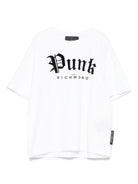 T-shirt per bambina John Richmond Junior bianco con stampa grafica RGA25037TS WHITE JOHN RICHMOND JUNIOR 
