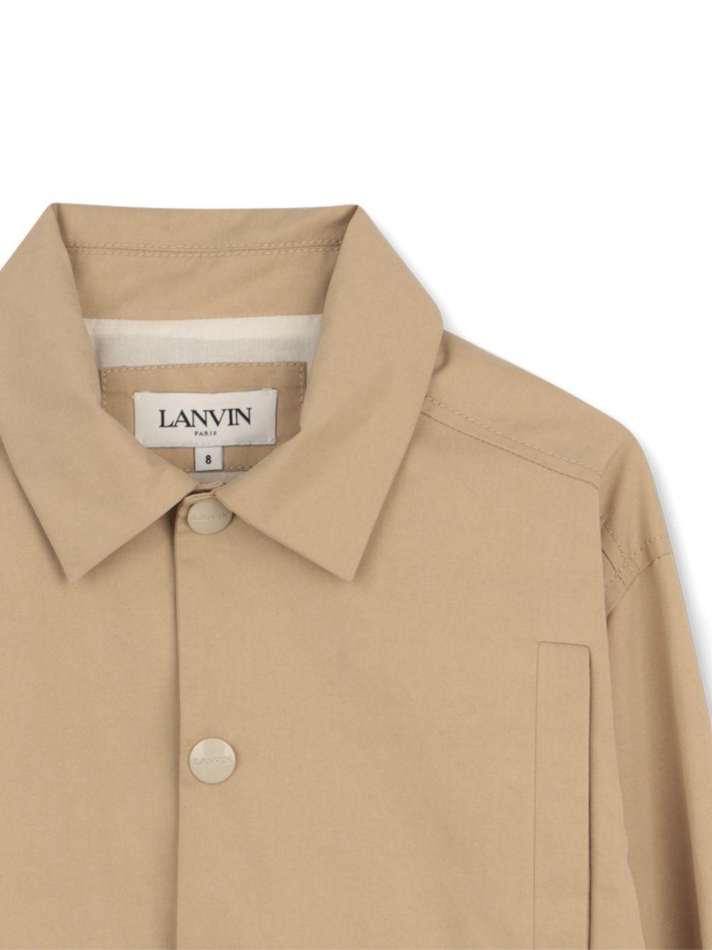 Giacca per bambino Lanvin Enfant marrone chiaro con tasche N30373 209 LANVIN KIDS 