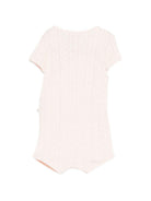 Tutina per neonata Bonpoint rosa con lavorazione a maglia S06NNIK00013 021A BONPOINT KIDS 