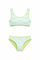 Bikini per bambina Casablanca Kids multicolor con finiture a contrasto KSP26SWM06101 WAVY MONOGRAM CASABLANCA KIDS 