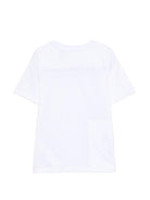 T-shirt per bambini K Way Kids bianca con dettaglio logo K7133YW 001 K-WAY KIDS 