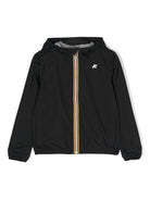 Impermeabile per bambini K Way Kids P. Jack nero con cappuccio K21371W USY K-WAY KIDS 