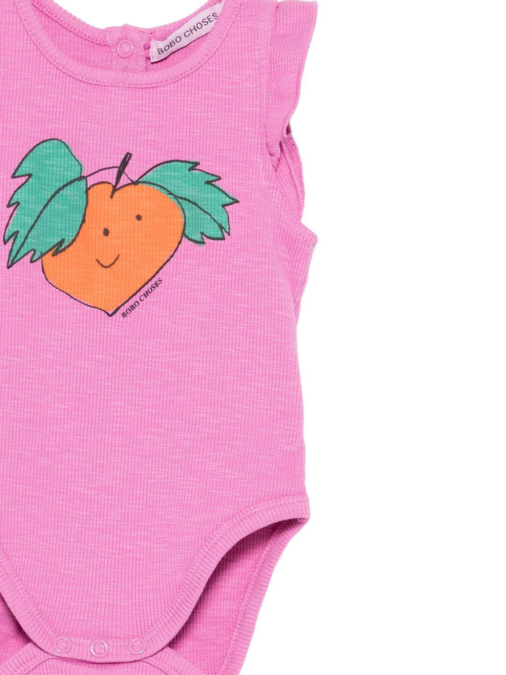 Tutina per neonata Bobo Choses fucsia con stampa rapa B126AB007 561 BOBO CHOSES KIDS 