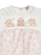 Tutina per neonata Monnalisa rosa con stampa coniglietti 35G206 7000 0190 MONNALISA KIDS 