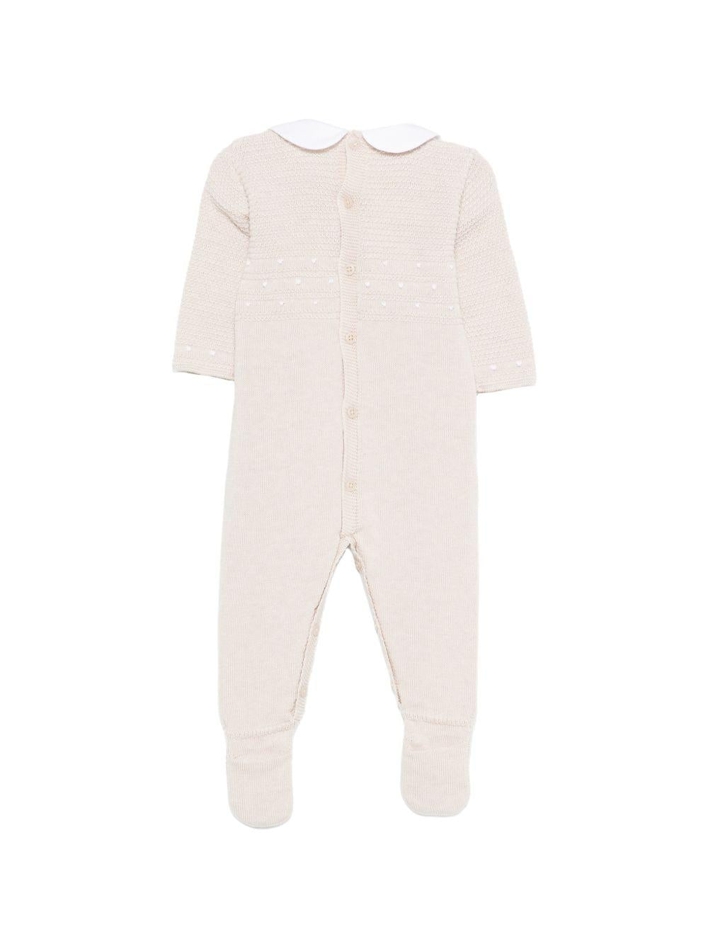 Tutina per neonati Paz Rodriguez beige con motivo a pois 005-123503 7901 PaZ RODRIGUEZ KIDS 