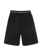 Bermuda con taglio dritto per bambino BOSS Kidswear nero con tasche laterali J51999 09B BOSS KIDS 