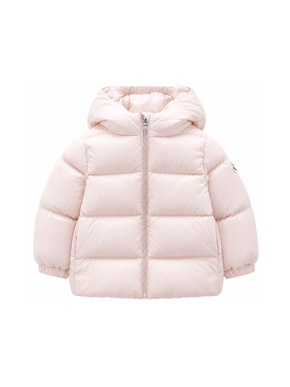Giubbino per neonata Moncler Kids rosa con design trapuntato L29511A00022597YF 51N MONCLER KIDS 