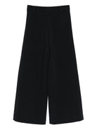 Pantaloni per bambina Elisabetta Franchi La Mia Bambina nero con logo oro EFPA3030GA085 N000 ElISABETTA FRANCHI 