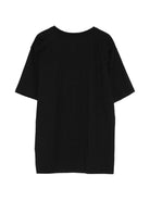 T-shirt per bambini Moschino Kids nera con stampa grafica sul davanti HXM05GLAA52 60100 MOSCHINO KIDS 