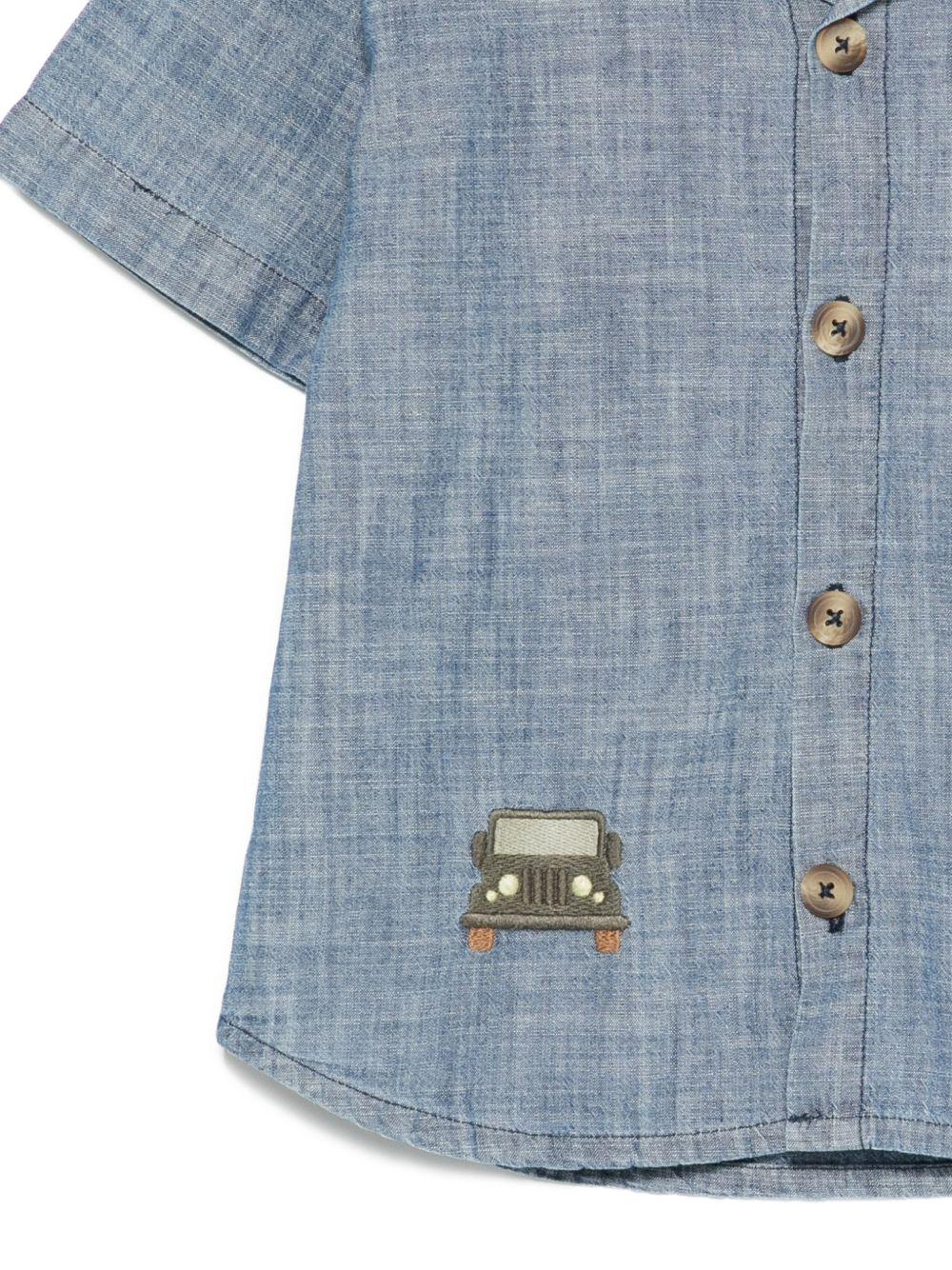 Camicia Ludon per bambino Donsje denim con ricamo Jeep 4118601 00080 DONSJE KIDS 