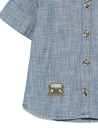 Camicia Ludon per bambino Donsje denim con ricamo Jeep 4118601 00080 DONSJE KIDS 