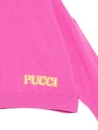 Maglione per bambina Emilio Pucci Kids fucsia con collo alto PZ9A00 Z2362 543 EMILIO PUCCI KIDS 