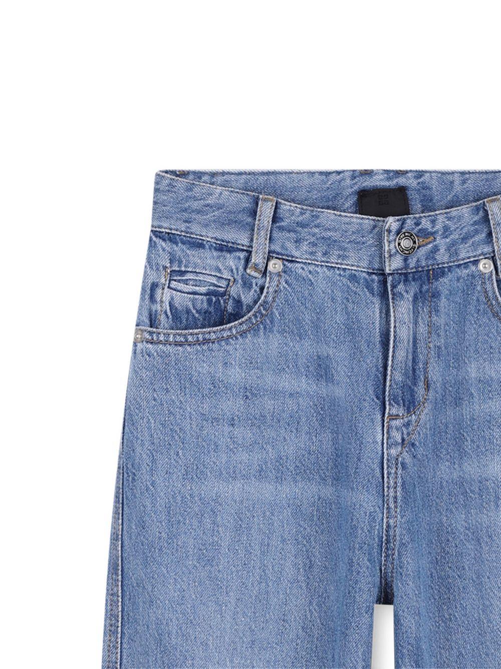Jeans per bambino Givenchy Kids in denim con ricamo con logo H31088 Z25 GIVENCHY KIDS 