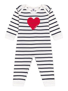 Tutina per neonati Petit Bateau multicolore con design a righe A0CN4 01 PETIT BATEAU KIDS 