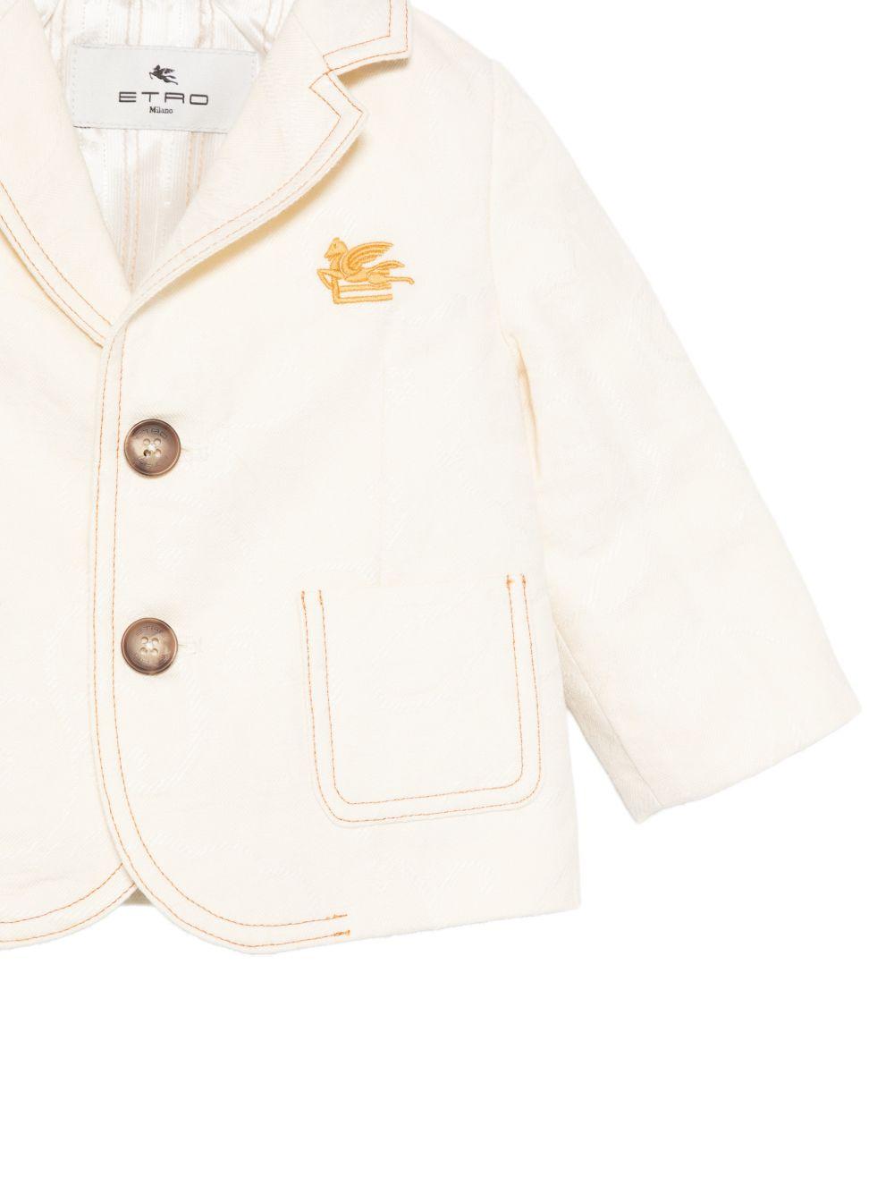 Blazer per neonato Etro Kids beige con revers a lancia GY2504 I0308 105 ETRO KIDS 