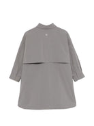 Abito per bambina Douuod Kids grigio con colletto e tasca DY1A90 P0589 907 DOUUOD KIDS 