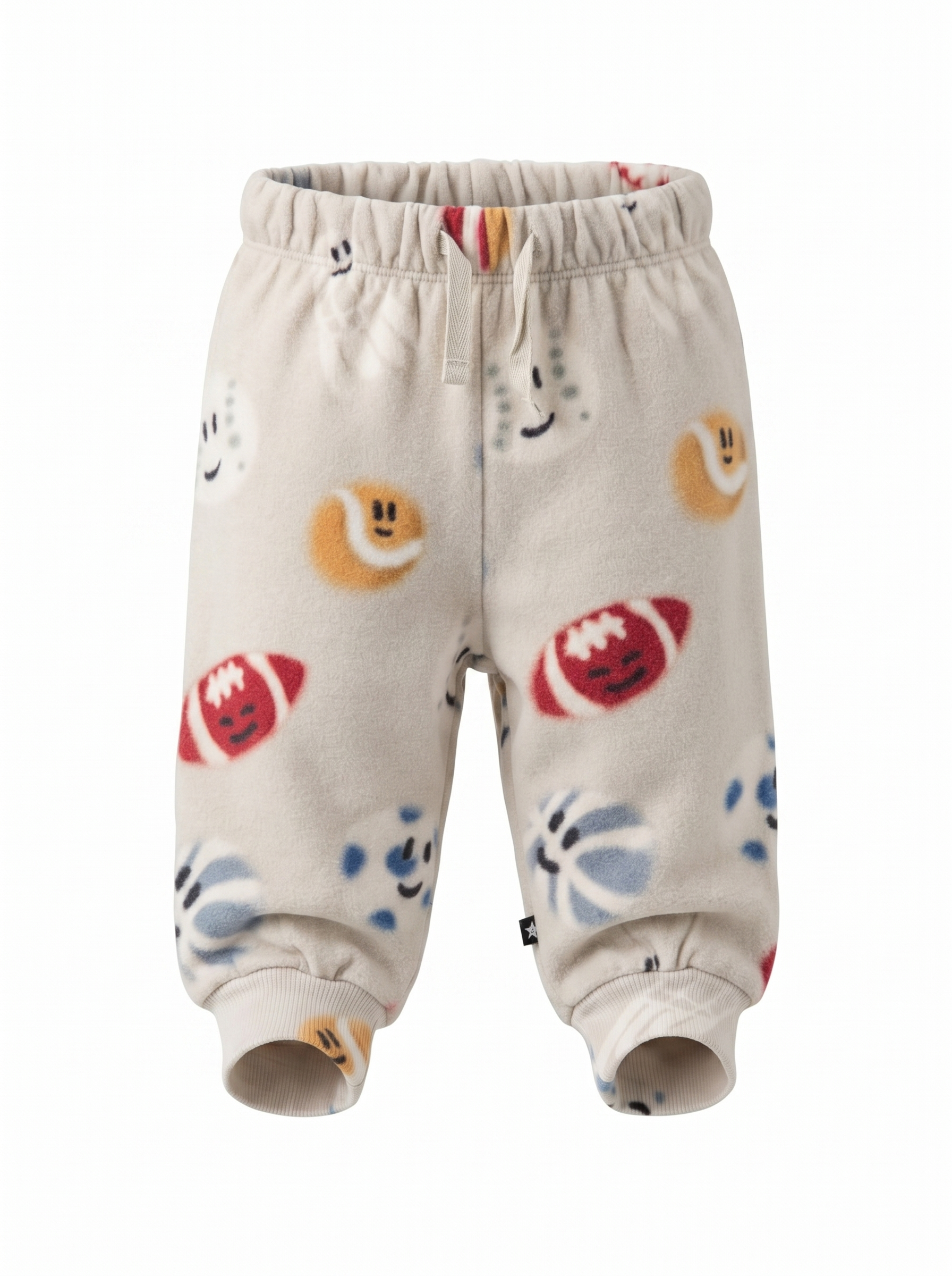 Pantatuta per neonato Molo beige con stampa grafica all-over 6W26I204 6077 MOLO KIDS 