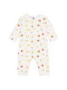 Tutina per neonata Petit Bateau bianca con stampa di frutta all-over A0FRE 01 PETIT BATEAU KIDS 