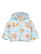 Piumino per neonato Stella McCartney Kids azzurro con stampa scoiattoli TX2547 Z3224 670MC STELLA McCARTNEY KIDS 