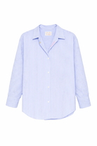 Camicia Cristal per donna MC2 Saint Barth azzurra con motivo a righe CYS0001 00702L MC2 ST. BARTH 