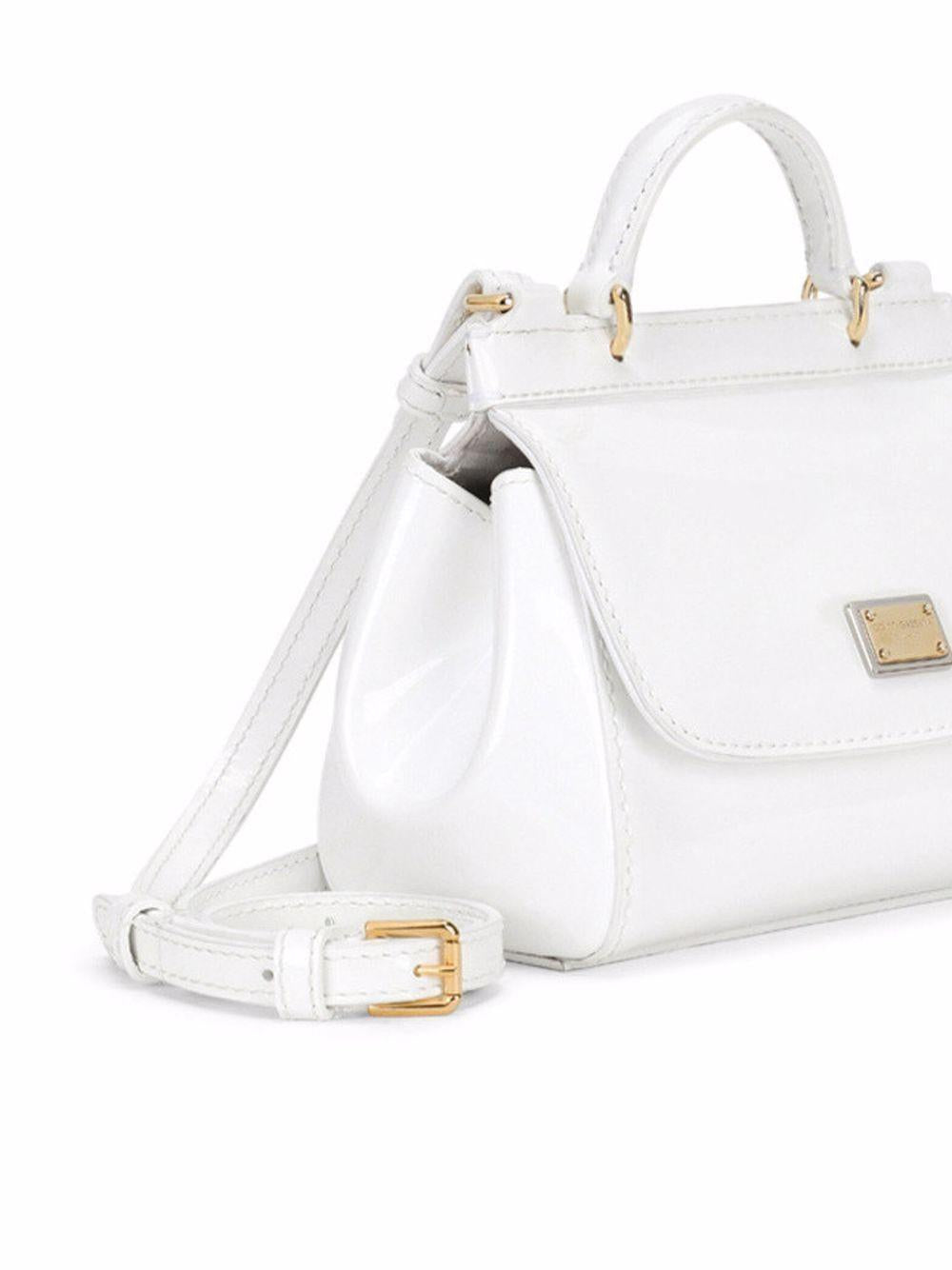 Borsa tote per bambina Dolce & Gabbana Kids Sicily mini bianca EB0003 A1067 87682 DOLCE & GABBANA KIDS 