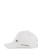 Berretto per bambini Karl Lagerfeld Kids bianco con dettaglio gatto Z31196 10P KARL LAGERFELD KIDS 