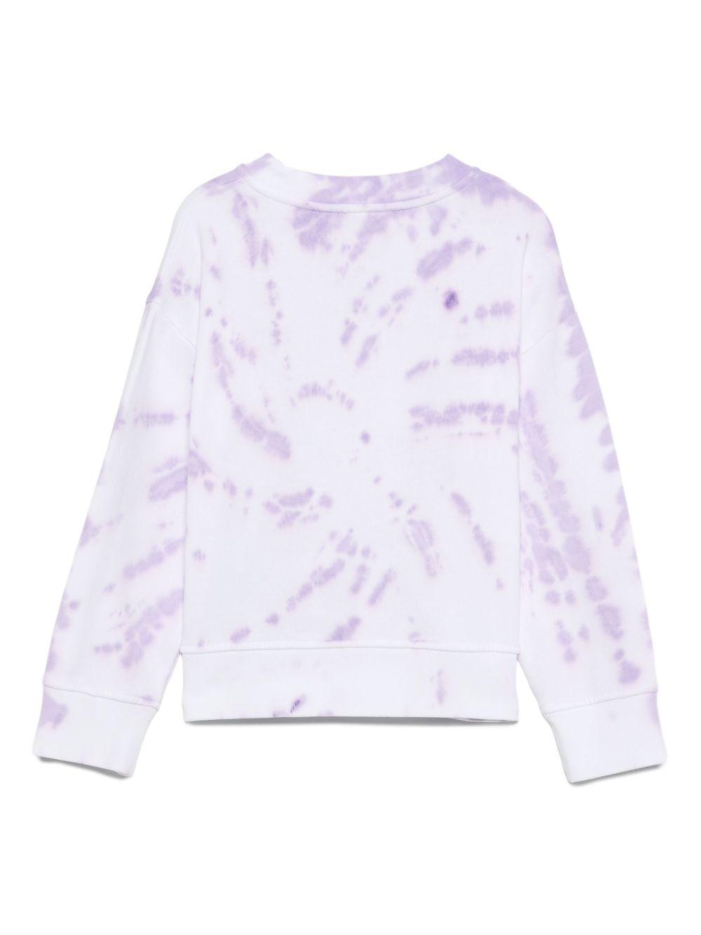 Felpa per bambina Stella McCartney Kids viola con motivo tie-dye TX4A00 Z3039 999 STELLA McCARTNEY KIDS 