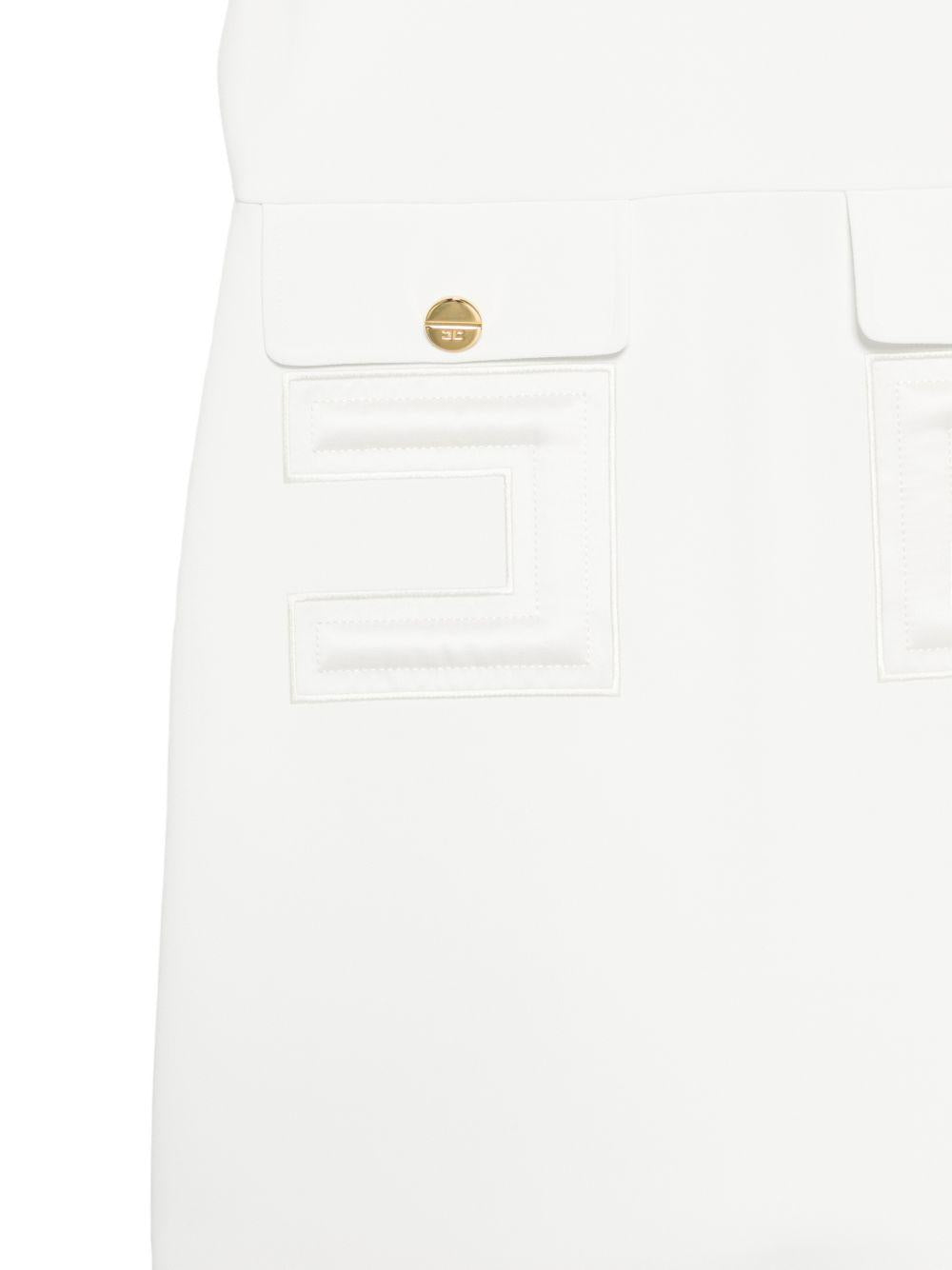 Abito per bambina Elisabetta Franchi La Mia Bambina bianco con tasche ad aletta EFAB6460GA022 0004 ElISABETTA FRANCHI 