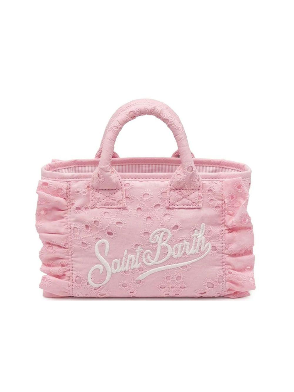 Borsa Vanity Mini MC2 Saint Barth rosa in pizzo sangallo VAMI018 02531L MC2 ST. BARTH KIDS 